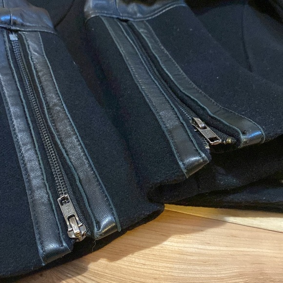 Obakki Moto Wool and Leather-Trimmed Jacket - Picture 8 of 16